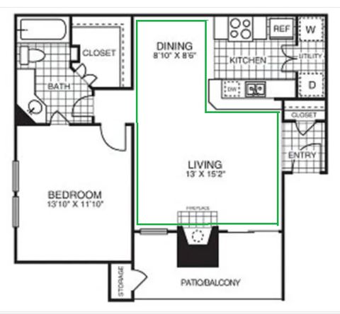 Private Room in 1Bed.1Bath