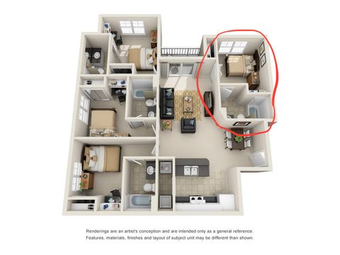 Private Room in 4Bed.4Bath
