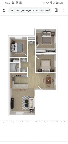 Private Room in 3Bed.1Bath