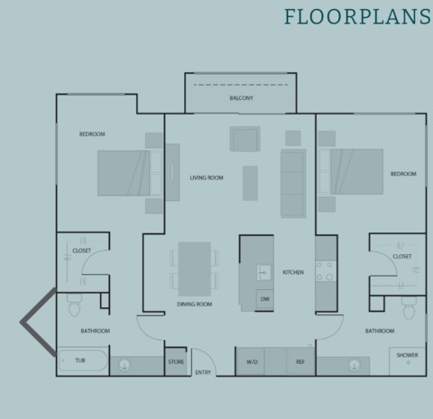 Private Room in 2Bed.2Bath