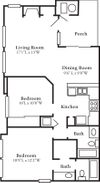 Private Room in 2Bed.2Bath