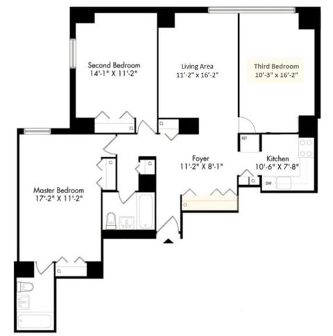 Private Room in 2Bed.2Bath