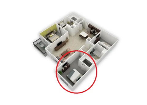 Private Room in 3Bed.2Bath