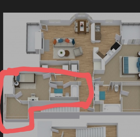 Private Room in 2Bed.2Bath