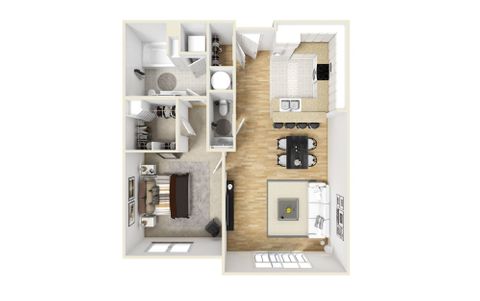 Entire Place 1Bed.1.5Bath