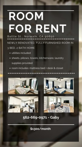 Private Room in 3Bed.2Bath