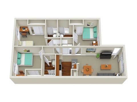 Private Room in 3Bed.3Bath