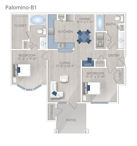 Private Room in 2Bed.2Bath