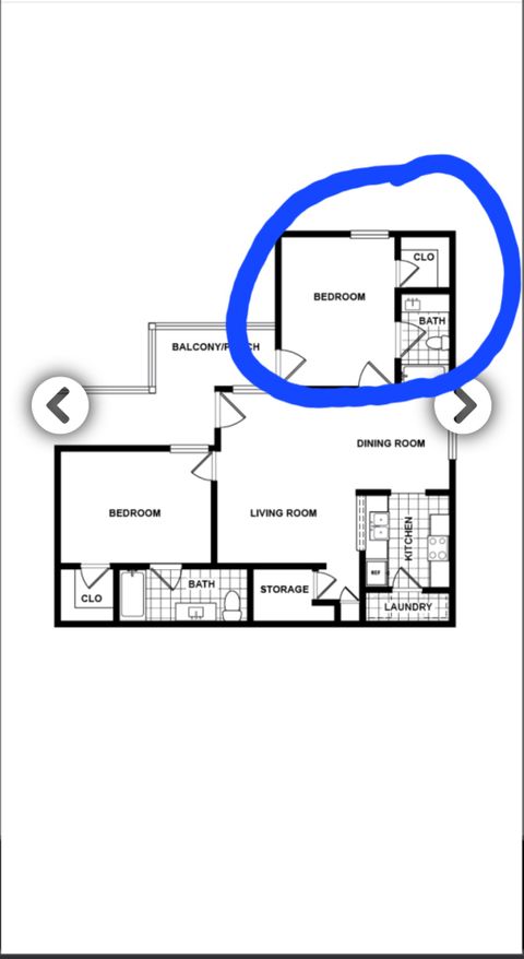 Private Room in 2Bed.2Bath
