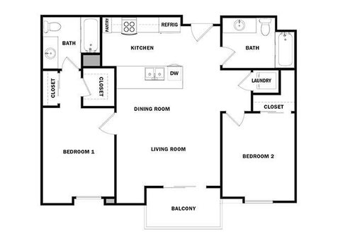 Private Room in 2Bed.2Bath