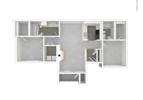 Private Room in 2Bed.2Bath