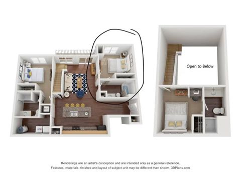 Private Room in 3Bed.3Bath