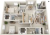 Private Room in 2Bed.2Bath