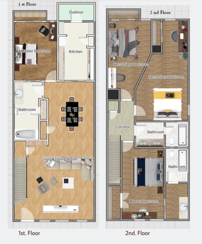 Private Room in 4Bed.3Bath