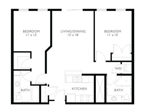 Shared Room in 2Bed.2Bath