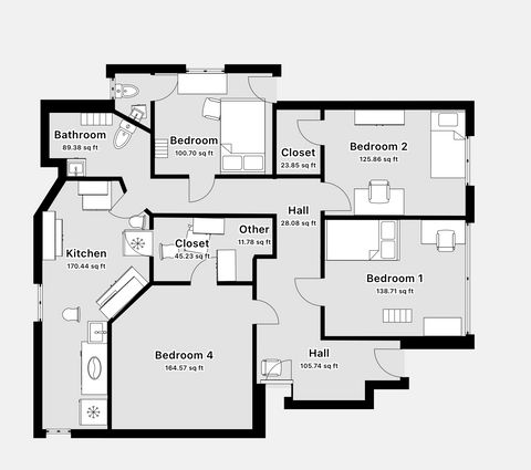 Entire Place 4Bed.1.5Bath