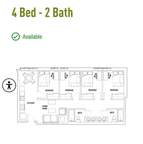 Private Room in 4Bed.2Bath