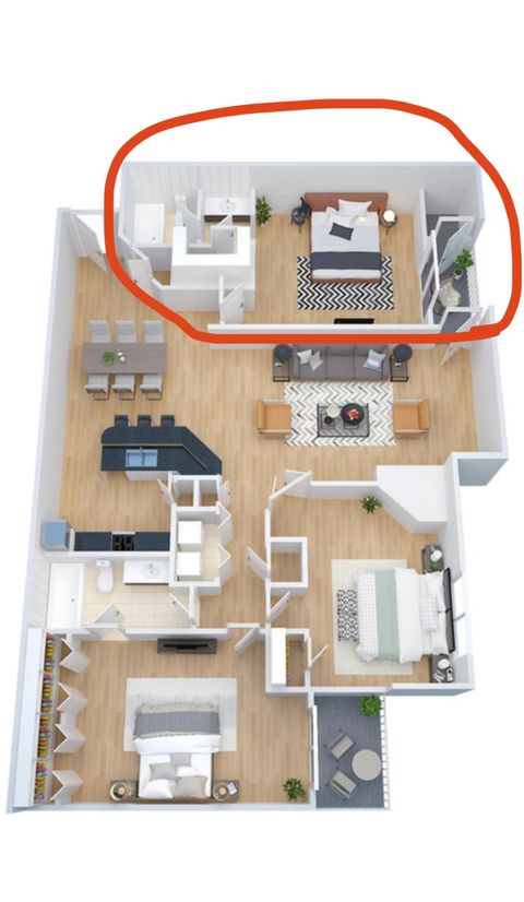 Shared Room in 3Bed.2Bath