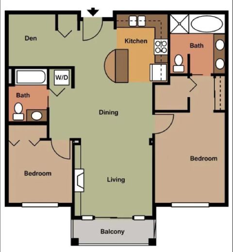 Private Room in 2Bed.1Bath