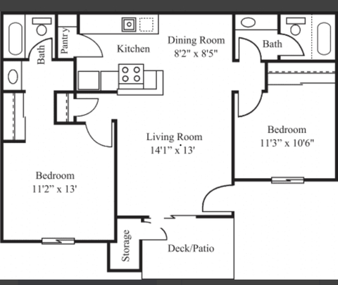 Private Room in 2Bed.2Bath