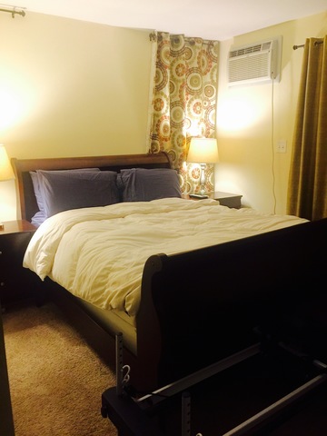 One furnished Bedroom with Bathroom