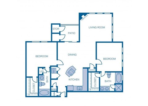 Private Room in 2Bed.2Bath