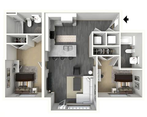 Shared Room in 2Bed.2Bath