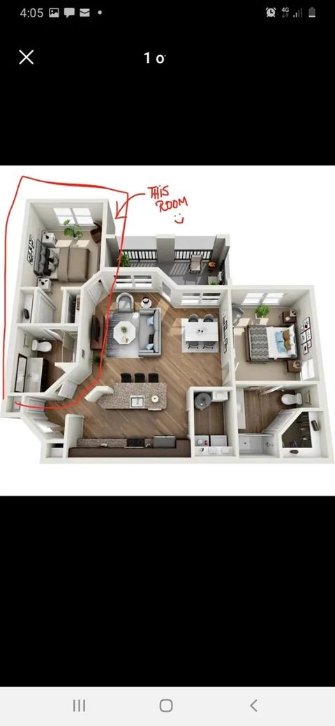 Private Room in 2Bed.2Bath
