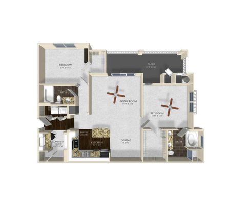 Private Room in 2Bed.2Bath
