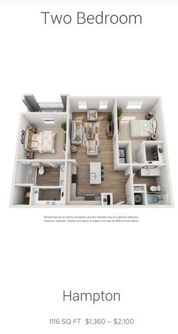 Private Room in 2Bed.2Bath