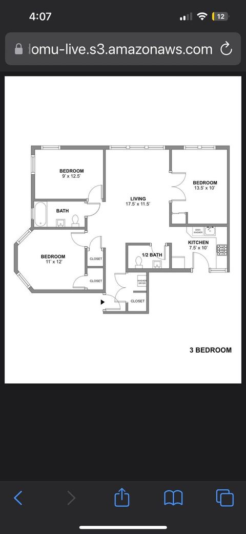 Private Room in 3Bed.1.5Bath