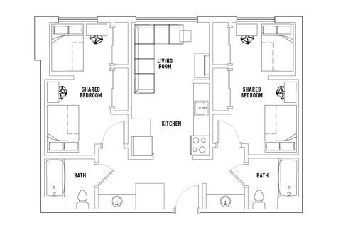 Shared Room in 2Bed.2Bath