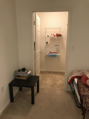 1 bedroom with attached bath