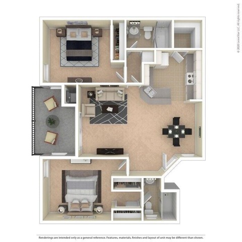 Private Room in 2Bed.2Bath