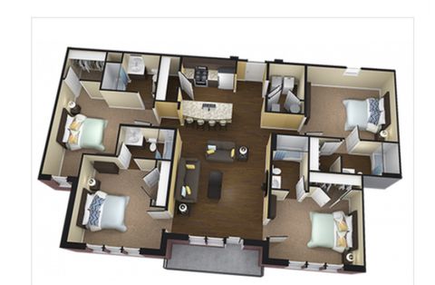 Private Room in 4Bed.4Bath
