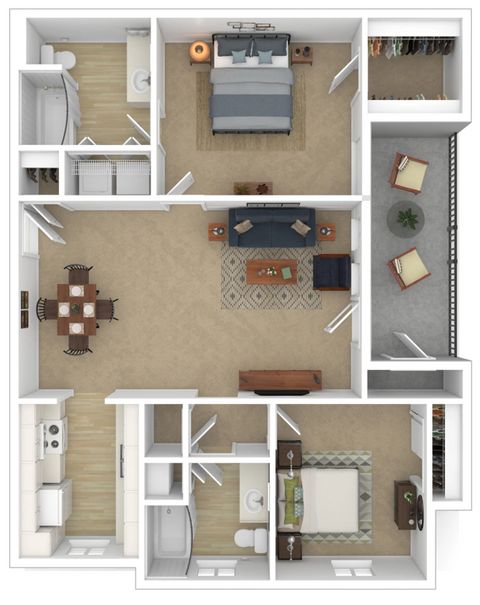 Private Room in 2Bed.2Bath