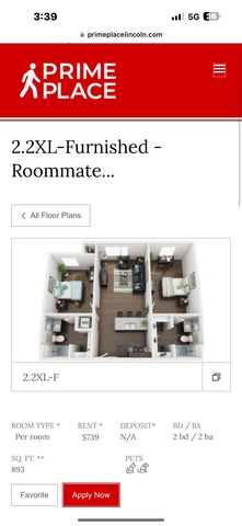 Private Room in 2Bed.2Bath