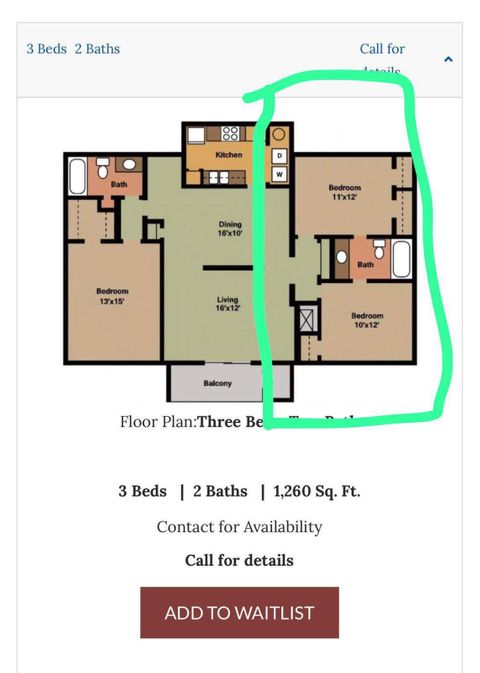 Private Room in 2Bed.2Bath