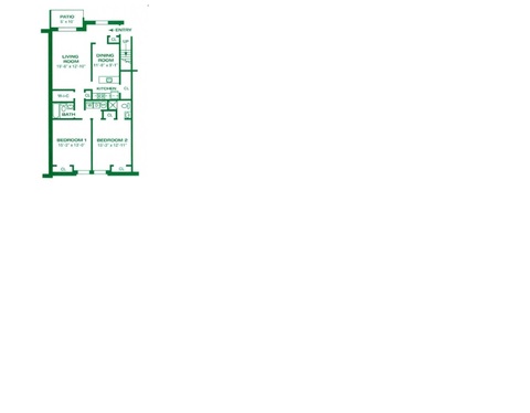 2 Bedroom 2 Bath for sharing