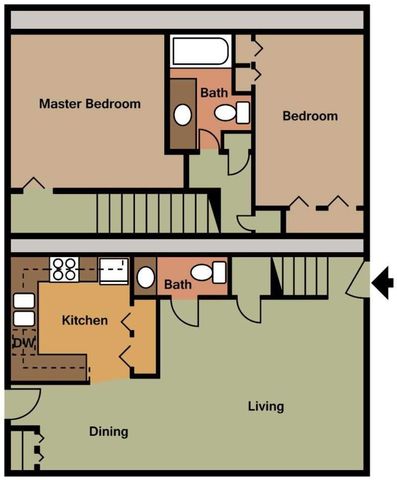 Private Room in 2Bed.2Bath