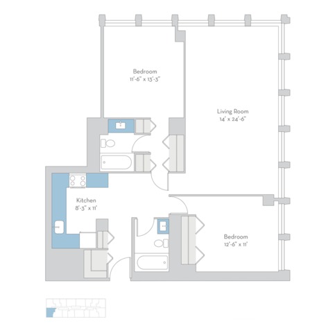 Private Room in 2Bed.2Bath
