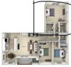 Shared Room in 2Bed.2Bath