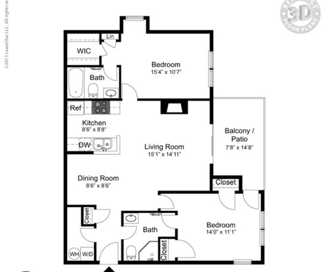 Private Room in 2Bed.2Bath