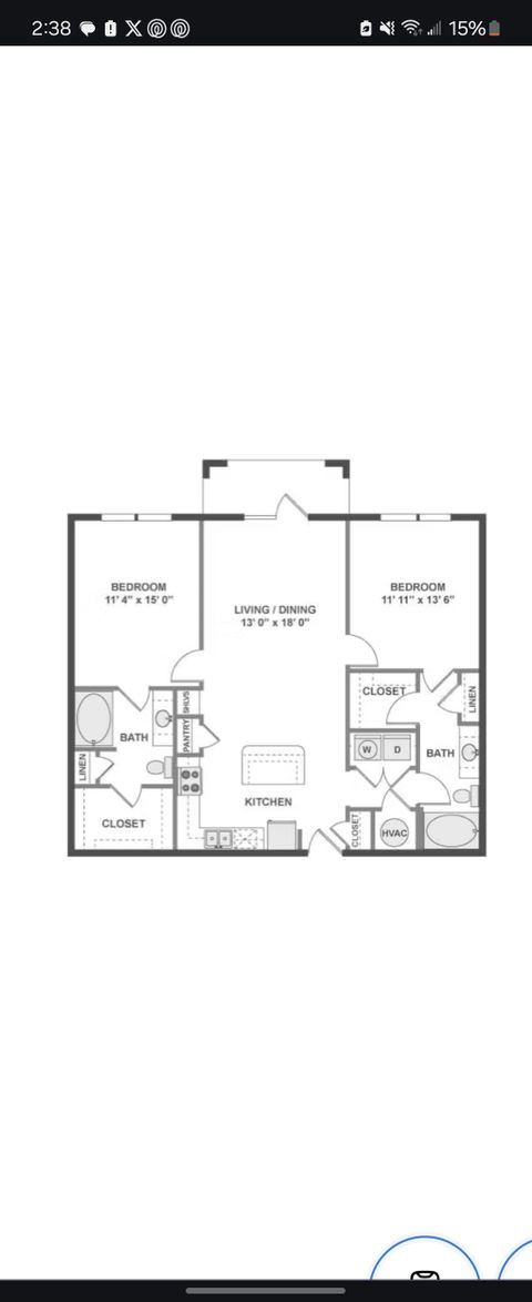 Private Room in 2Bed.1.5Bath