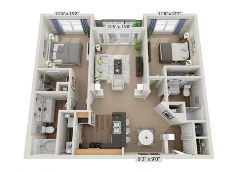 Private Room in 2Bed.2Bath