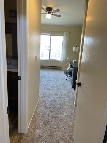 Private bedroom and bathroom
