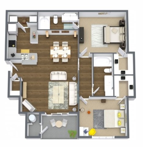 Shared Room in 2Bed.2Bath