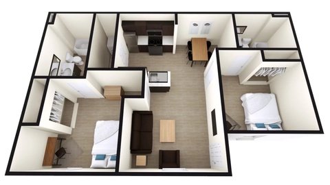 Private Room in 2Bed.2Bath