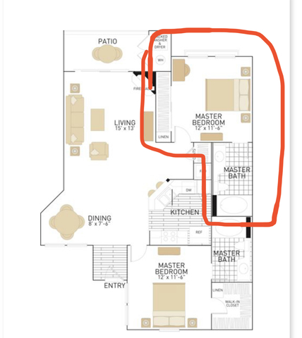 Private Room in 1Bed.1Bath