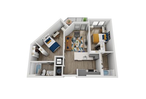 Private Room in 2Bed.2Bath